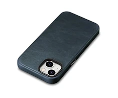 iCarer Oil Wax Premium Leather Apple iPhone 14 Plus Magnetic Leather with MagSafe dėklas telefonui mėlynos spalvos (WMI14220703-BU)