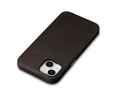iCarer Oil Wax Premium Leather Apple iPhone 14 Plus Magnetic Leather with MagSafe dėklas telefonui rudos spalvos (WMI14220703-BN)
