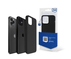3mk silikoninis Apple iPhone 12 / iPhone 12 Pro - dėklas telefonui juodos spalvos