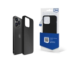 Apple iPhone 13 Pro 3mk silikoninis Series - dėklas telefonui juodos spalvos