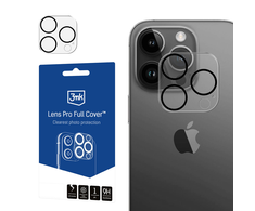 Apsauginis stiklas telefono kamerai Apple iPhone 13 Pro / 13 Pro Max 3MK Lens Protection Pro Full Cover