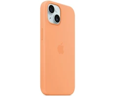 iPhone 15 Silicone Case with MagSafe - Orange Sorbet