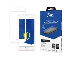 3MK HardGlass Max iPhone 6 Plus baltas, viso ekrano stiklas