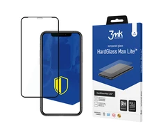 3MK HardGlass Max Lite ekrano apsauga, Apple, iPhone XR, grūdintas stiklas, skaidrus/Juodas