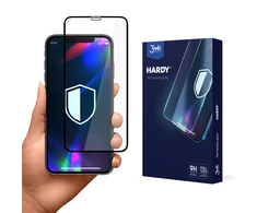 3MK Grūdintas stiklas Hardy iPhone X / XS / 11 Pro juodas / juodas