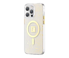 Dėklas Kingxbar PQY Geek Series magnetic iPhone 14 Plus MagSafe auksinis