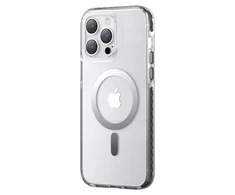 Kingxbar PQY Ice Crystal Series magnetic Apple iPhone 14 MagSafe dėklas telefonui pilkos spalvos
