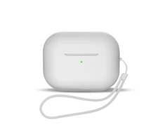Hurtel silikoninis AirPods 3 + wrist strap lanyard - baltos spalvos