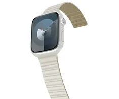 Araree dirželis Silicone Link Apple Watch42/44/45/49mm balta ir-žalia/warm baltas-khaki AR70-01907C