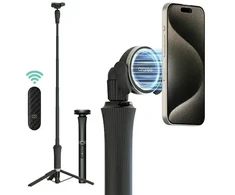 Araree Selfie Stick Bluetooth Magfie PodPro juoda/juodas MagSafe Tripod AR60-01909A