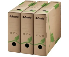 Archyvinė dėžė Esselte ECO FSC, 10cm, kartoninė, rudos spalvos