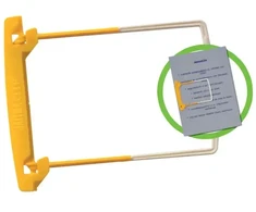 Jalema Clip - cover yellow - tube yellow - extension piece baltas - box 100 items - Baltas,Geltona