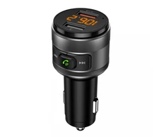 ART transmiter FM bluetooth 5.0 + 2 x USB A QC3.0 FM-57 juodas