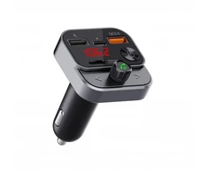 ART transmiter FM bluetooth 5.0 + USB A QC3.0 + Typ C (total 30W) FM-84B juodas