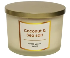 Artflow Svece no sojas vaska 400g, Coconut &amp; Sea salt