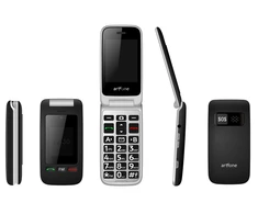 Mobilusis telefonas Artfone C10, sidabro/juodas
