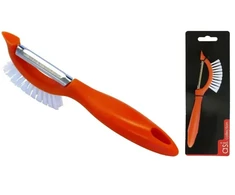 Asi Collection Peeler with brush oranžinis