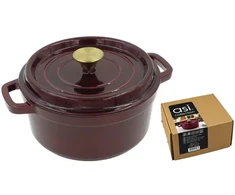Asi Collection Maku Żeliwny puodas do duszenia apvalus su dangteliu 3 6L / 24cm vyšninė (24304020)