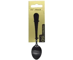 Asi Collection Teaspoons 2pcs. Juodas 1,5mm