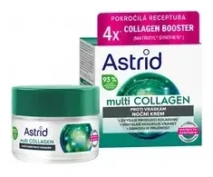 Astrid Naktinis kremas nuo raukšlių ir elastingumą atkuriantis Multi Collagen (Kreminis) 50 ml