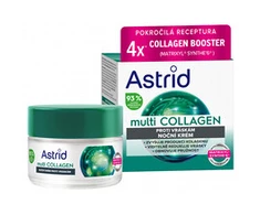 Astrid Naktinis kremas nuo raukšlių ir elastingumą atkuriantis Multi Collagen (Kreminis) 50 ml