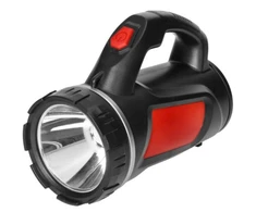 Latarka, Pakraunamas LED žibintuvėlis VIRONE, 3W, 6000K, 165lm, pakraunamas USB, raudonos/juodos sp