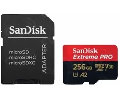 Atminties kortelė Atmiņas karte Sandisk Micro SDXC 256GB + SD adapter