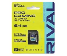 Atminties kortelė GOODRAM Micro SDXC 64GB V30 A2 UHS I U3 RIVAL + adapter