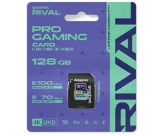 Atminties kortelė GOODRAM Micro SDXC 128GB V30 UHS I U3 RIVAL + adapter