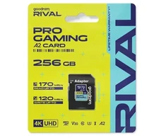 GOODRAM Micro SDXC 256GB V30 A2 UHS I U3 RIVAL + adapter