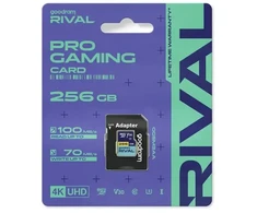 Atminties kortelė GOODRAM Micro SDXC 256GB V30 UHS I U3 RIVAL + adapter