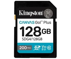 Atminties kortelė Kingston memory card 128GB SDXC Canvas Go Plus Gen4 200MB/s C10 UHS-I U3 V30