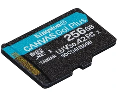 Atminties kortelė Kingston memory card 256GB Micro SDXC Canvas Go Plus Gen4 200MB/s A2 U3 V30