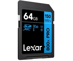 Lexar Professional 800x Pro SDXC 64GB atminties kortelė