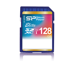 Silicon Power atminties kortelė SDXC 128GB Elite
