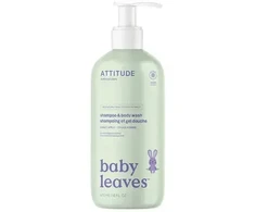 Attitude Baby Leaves Apple Baby Body Soap and Šampūnas 473 ml