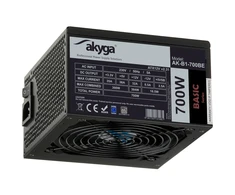 Akyga AK-B1-700BE ATX Maitinimas 700W Juodas EDITION P4+4 PCI-E SATA PPFC 12 cm