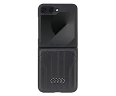 Samsung Galaxy Z Flip6 Audi Synthetic Leather (AU-TPUPCFlip6-Q5/D1-BK) dėklas telefonui juodos spalvos