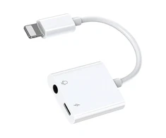 Garso adapteris Lightning / 3.5 mm Joyroom S - Y105 (baltas)