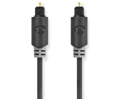 Nedis Optický audio kabelis TosLink (M) - TosLink (M) 1.00 m juoda