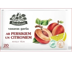 Augļu tēja HERBITUM ar Persikiem un citroniem, 2gx20gab
