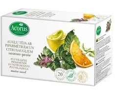 Augļu un zāļu tēja HERBITUM ar Piparmetru un Citronu, maisiņi, 2.5gx20gb