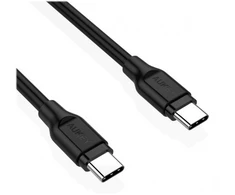 Aukey CB-CC1P OEM kabelis USB-C - USB-C 1m 60W PD 3A 5Gbps 20V PVC juodas