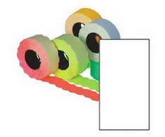 Aurika Kainų etiketės 26x16mm (1), baltos, stačiakampės 0511-008