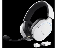 Trust GXT 491W FAYZO Ausinės su laidu &amp; Belaidės su lankeliu ant galvos Gaming USB Type-C Bluetooth Juodas, Baltas