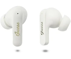Ausinės Belaidės earphone GUESS TWS Script Metal Logo GUE005415 baltas