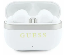 Ausinės Guess Auksinė Line Glossy Finish TWS Belaidės Earphones Baltas