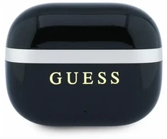 Ausinės Guess Auksinė Line Glossy Finish TWS Belaidės Earphones Juodas