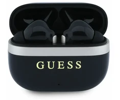 Ausinės Guess Auksinė Line Glossy Finish TWS Belaidės Earphones Juodas