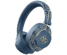 Ausinės Guess Bluetooth ENC Metal 4G Logo mėlynos spalvos